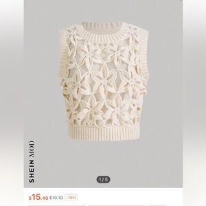 Floral Pattern Sweater Vest (4 for 20$)